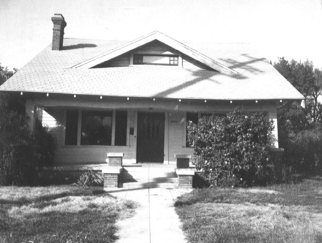 This is a house that Bernie and Jerry Hoffman moved onto an empty lot at 657 West Arbor Vitae Avenue in Inglewood California.  After they finished it, they gave it to Eva Hoffman, their mother.  Soon after, Mary and Jack Wagner had her wedding reception in it.  Many years later, Eva died in it and much later, Ruth Hoffman sold it."